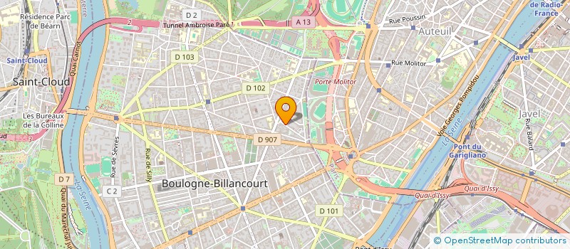 localisation de l'entreprise SCI HEYRAULT à BOULOGNE-BILLANCOURT