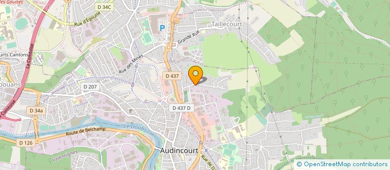 localisation de l'entreprise SCI HEZARD VIENOT  AUDINCOURT