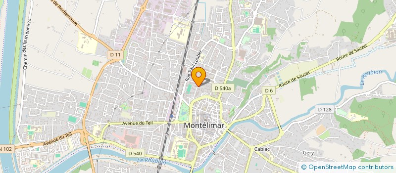 localisation de l'entreprise SCI HF 26 à MONTELIMAR