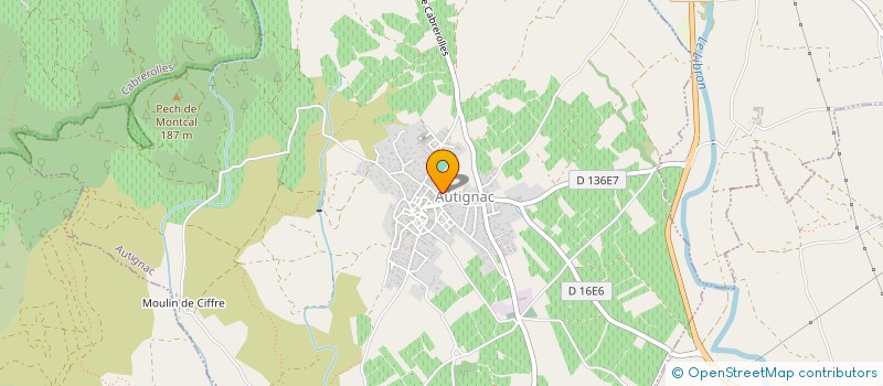 localisation de l'entreprise SCI HF  AUTIGNAC