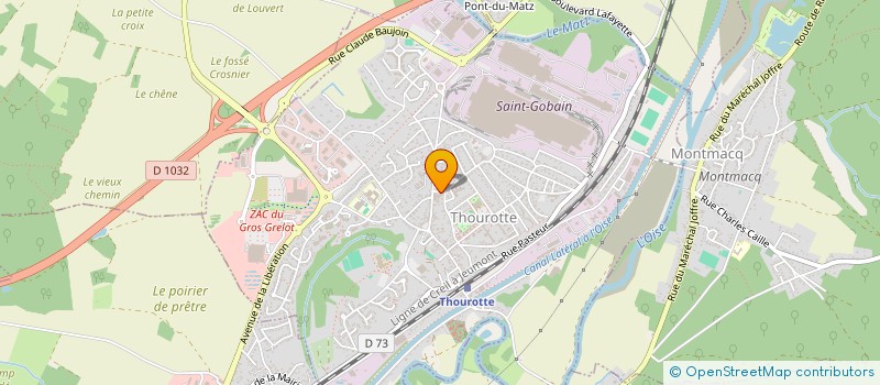 localisation de l'entreprise SCI HF IMMO  THOUROTTE