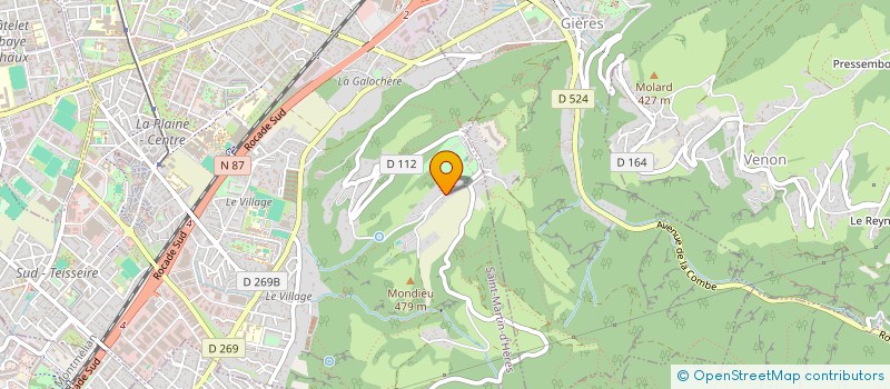 localisation de l'entreprise SCI HF MAGNAT  SAINT-MARTIN-D'HERES