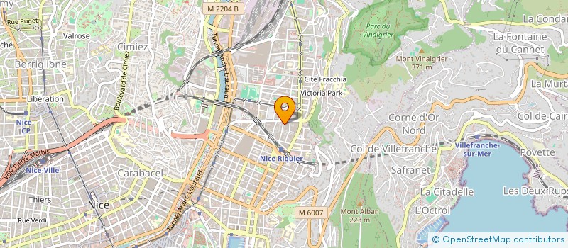 localisation de l'entreprise SCI.HFEEMA  NICE