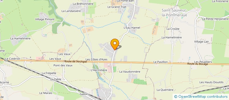 localisation de l'entreprise SCI HFM2C  SAINT-JEAN-DES-CHAMPS