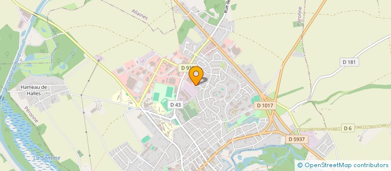 localisation de l'entreprise SCI HFMY à PERONNE