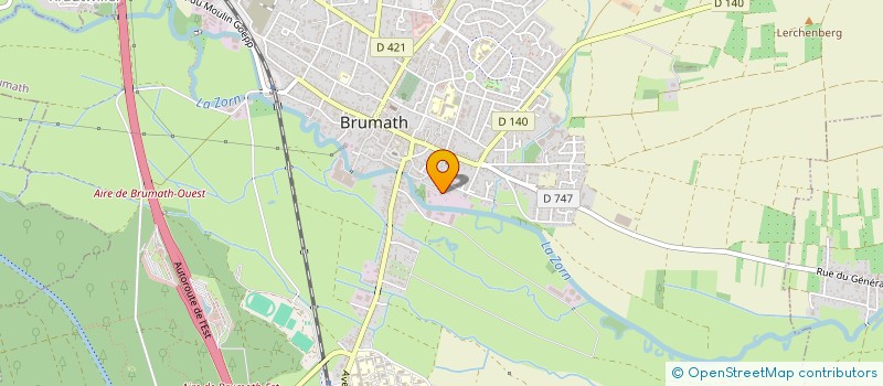 localisation de l'entreprise SCI HG  BRUMATH