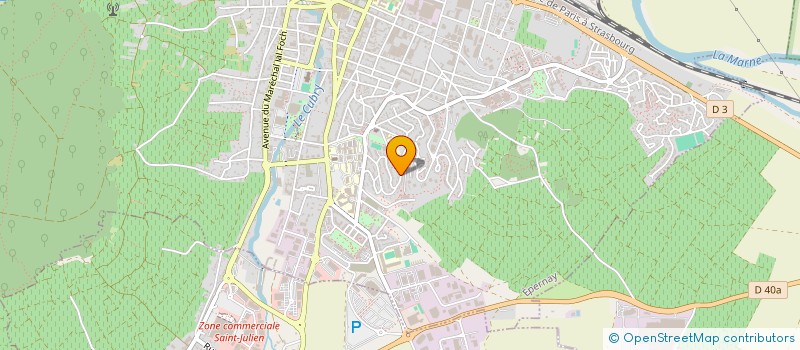 localisation de l'entreprise SCI HGBJ  EPERNAY