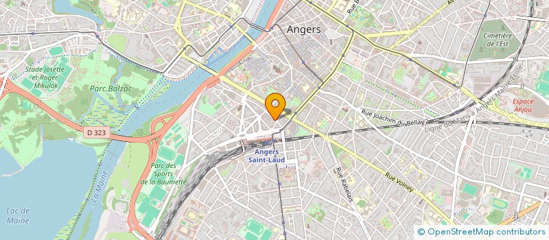 localisation de l'entreprise SCI HGBR75 à ANGERS