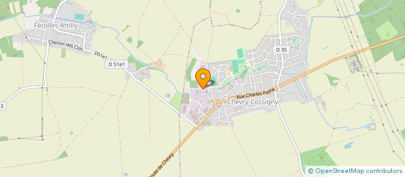 localisation de l'entreprise SCI HGE IMMOBILIER  CHEVRY-COSSIGNY