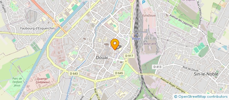 localisation de l'entreprise SCI HGH à DOUAI