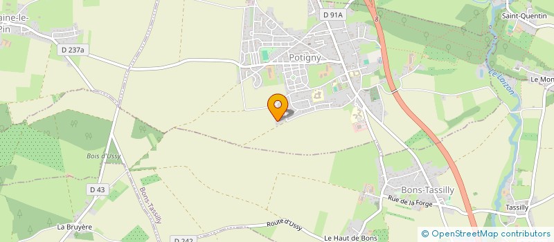 localisation de l'entreprise SCI HGP  POTIGNY