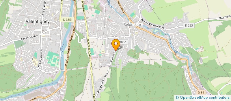 localisation de l'entreprise SCI HGPP 2  SELONCOURT