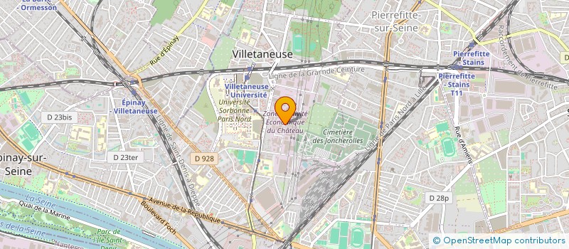 localisation de l'entreprise SCI HH  VILLETANEUSE