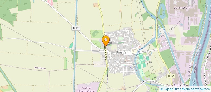 localisation de l'entreprise SCI HH1  BIESHEIM