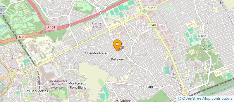 localisation de l'entreprise SCI HHA  VILLEPINTE