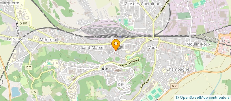 localisation de l'entreprise SCI HHBB à LAON