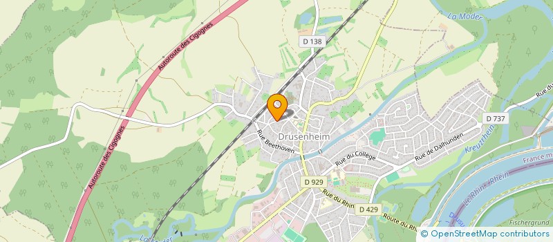 localisation de l'entreprise SCI HHF TRIO VERDE  DRUSENHEIM