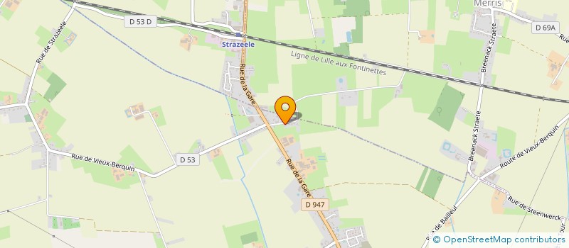 localisation de l'entreprise SCI HHRA  VIEUX-BERQUIN