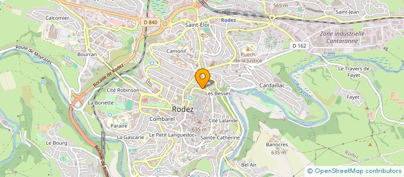 localisation de l'entreprise SCI HIBISCUS  RODEZ