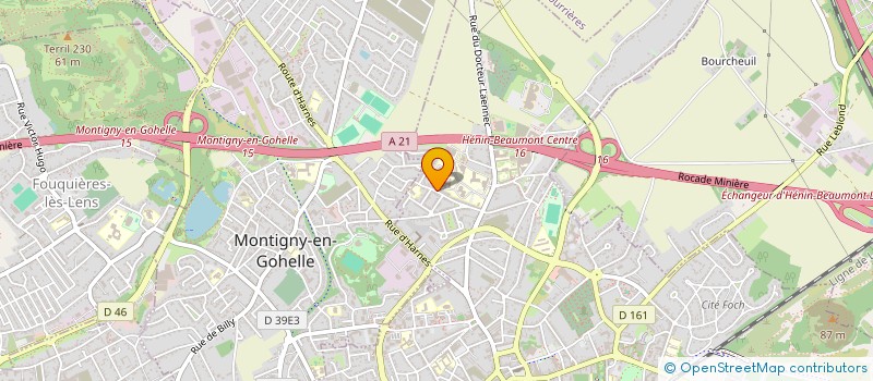 localisation de l'entreprise SCI HIBISCUS à HENIN-BEAUMONT