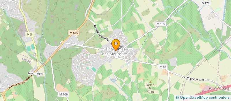 localisation de l'entreprise SCI HICHAM  SAINT-GENIES-DES-MOURGUES