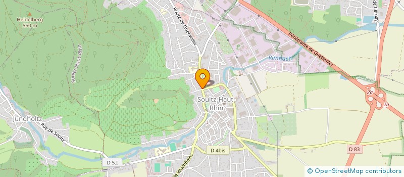 localisation de l'entreprise SCI HICKENBICK  SOULTZ-HAUT-RHIN