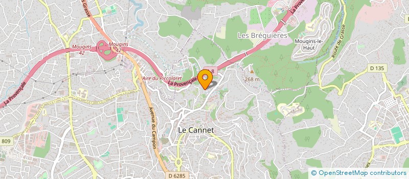 localisation de l'entreprise SCI HIDALGO à LE CANNET