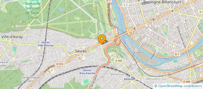 localisation de l'entreprise SCI HIDALGO MONROY à SEVRES