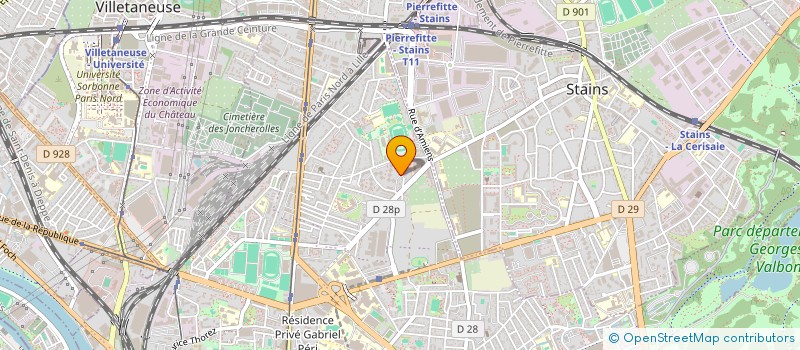 localisation de l'entreprise SCI HIERON à PIERREFITTE-SUR-SEINE