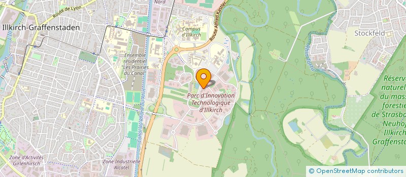 localisation de l'entreprise SCI HIEX PETITE FRANCE  ILLKIRCH-GRAFFENSTADEN
