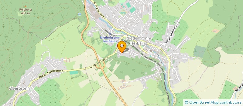 localisation de l'entreprise SCI HIGELIN & ASSOCIES  REICHSHOFFEN