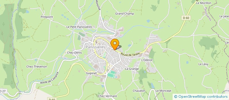 localisation de l'entreprise SCI HIJACSO  PANISSIERES