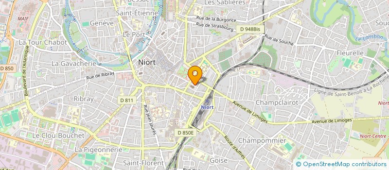 localisation de l'entreprise SCI HILAIRE IMMO à NIORT