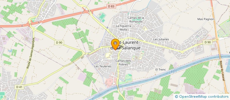 localisation de l'entreprise SCI HILARION  SAINT-LAURENT-DE-LA-SALANQUE