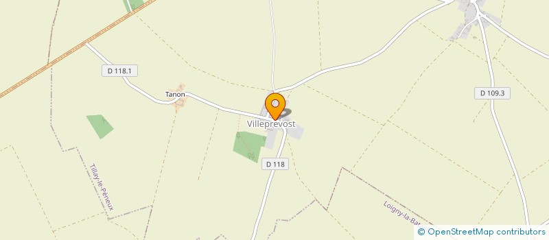 localisation de l'entreprise SCI HILAUR à TILLAY-LE-PENEUX