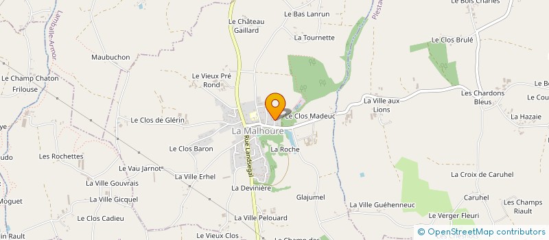 localisation de l'entreprise SCI HILCE  LA MALHOURE