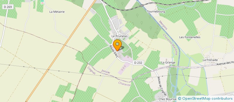 localisation de l'entreprise SCI HILDA  SALIGNAC-SUR-CHARENTE