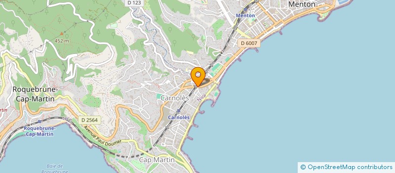 localisation de l'entreprise SCI HILDA à ROQUEBRUNE-CAP-MARTIN