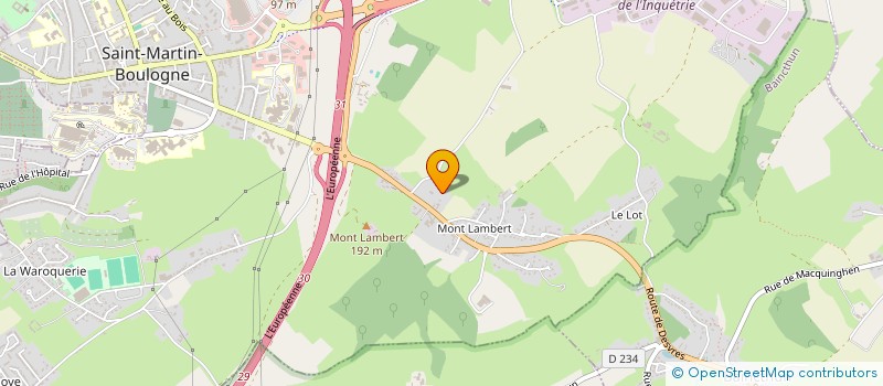 localisation de l'entreprise SCI HILDEGARDE  SAINT-MARTIN-BOULOGNE