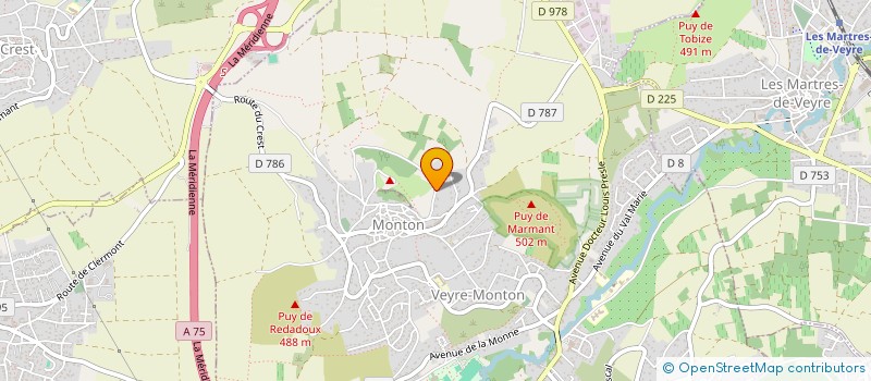 localisation de l'entreprise SCI HILLAIRE  VEYRE-MONTON