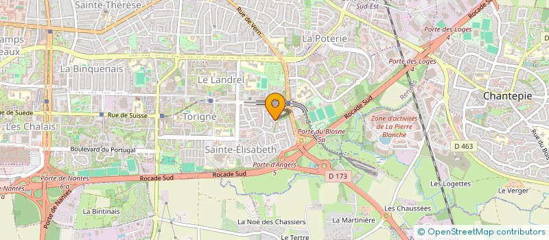 localisation de l'entreprise SCI HILLION  RENNES