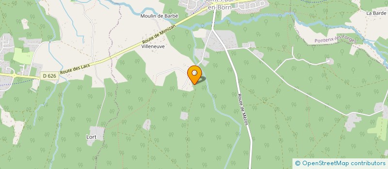 localisation de l'entreprise SCI HILLION  SAINT-PAUL-EN-BORN