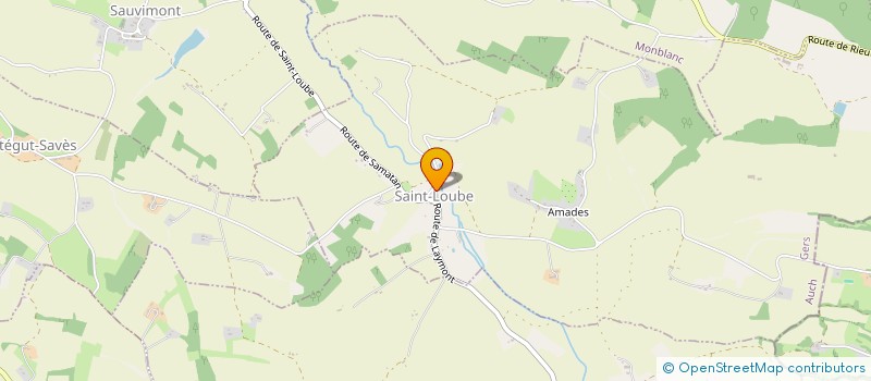 localisation de l'entreprise SCI HILLS  SAINT-LOUBE