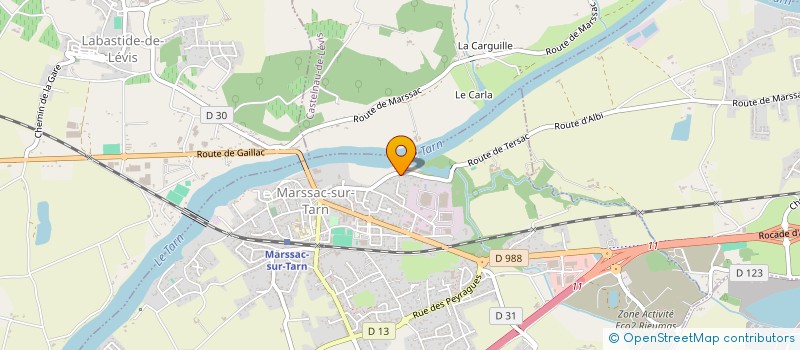 localisation de l'entreprise SCI HIMA à MARSSAC-SUR-TARN