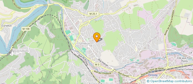 localisation de l'entreprise SCI HIMY  UNIEUX