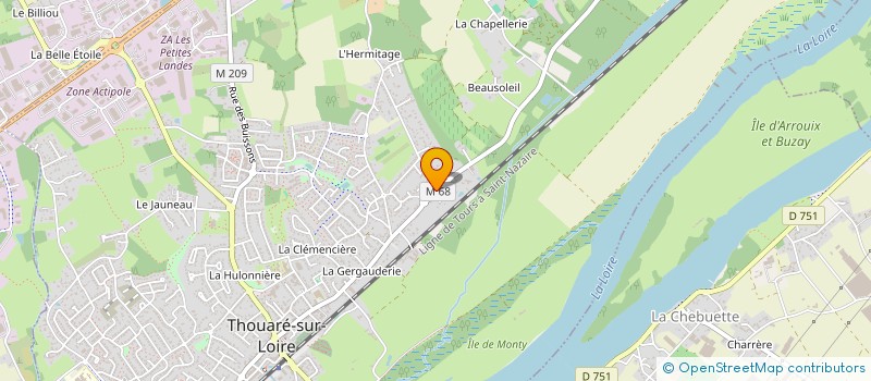 localisation de l'entreprise SCI HINANO  THOUARE-SUR-LOIRE