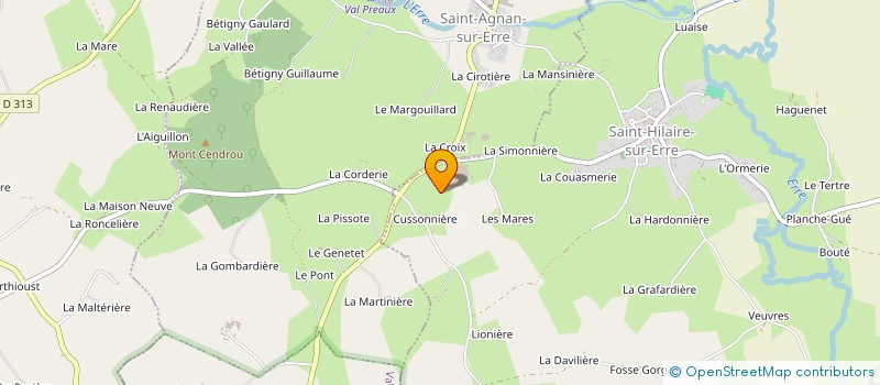 localisation de l'entreprise SCI HINCMAR à SAINT-HILAIRE-SUR-ERRE