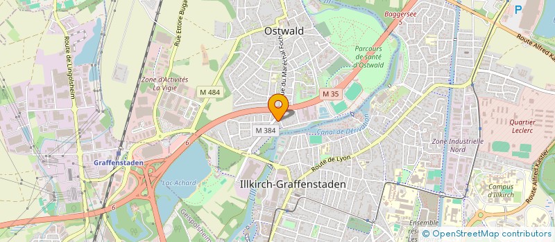 localisation de l'entreprise SCI HIND  OSTWALD