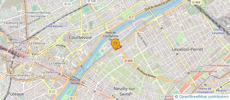 localisation de l'entreprise SCI HINENI à NEUILLY-SUR-SEINE