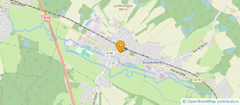 localisation de l'entreprise SCI HINTERLANG à GRANDVILLARS